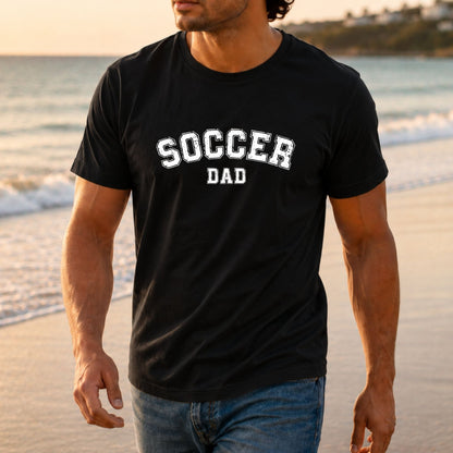 Soccer Mom / Dad - Distressed Athletic Artwork | Heavy Cotton Unisex T-shirt