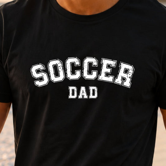 Soccer Mom / Dad - Distressed Athletic Artwork | Heavy Cotton Unisex T-shirt