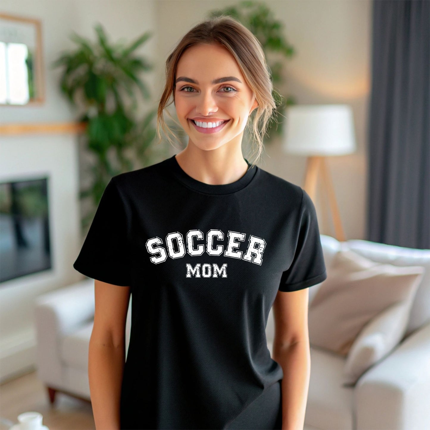 Soccer Mom / Dad - Distressed Athletic Artwork | Heavy Cotton Unisex T-shirt