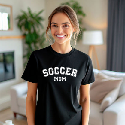 Soccer Mom / Dad - Distressed Athletic Artwork | Heavy Cotton Unisex T-shirt