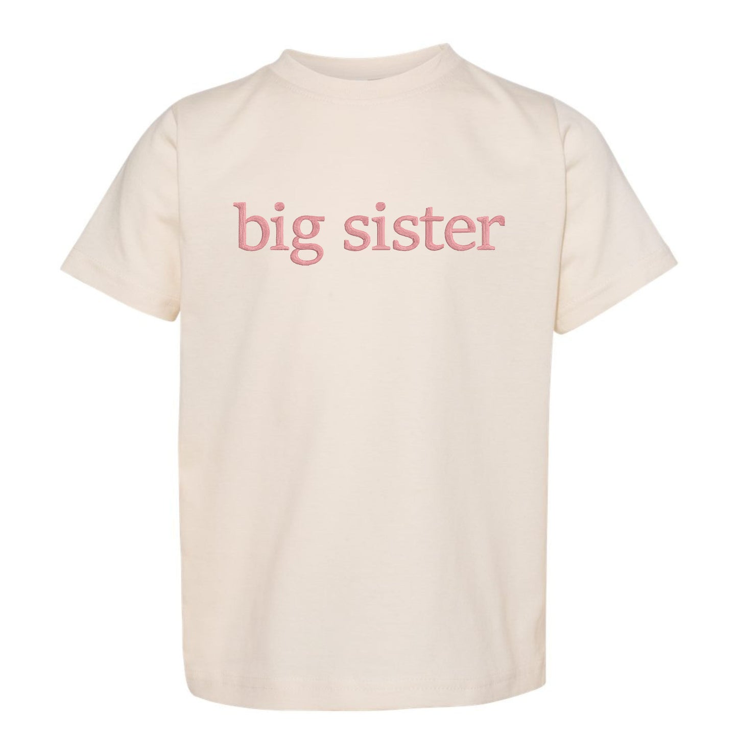 Faux Embroidery Big/Little Brother/Sister Matching Tops