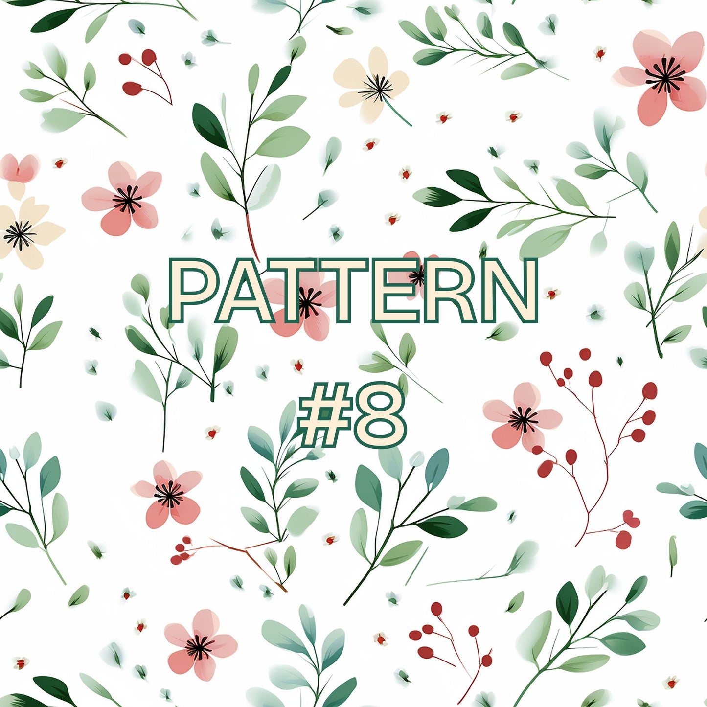 Tiny Flowers Heavy Blend Crewneck for Grandma - Choice of Name and Flowers