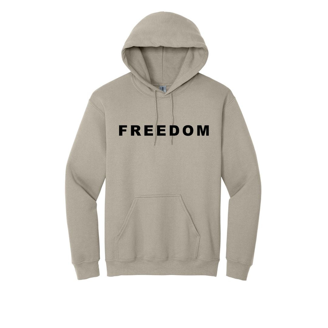 FREEDOM Heavy Cotton Hoodie - Customize with additional add-ons