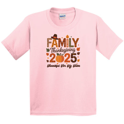 Family Thanksgiving Shirts - Thankful for my tribe - YOUTH & TODDLER SIZES