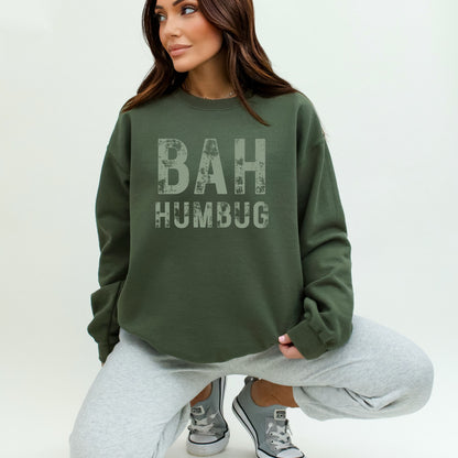 BAH HUMBUG Distressed Top - Available in short sleeve, long sleeve, crewneck or hoodie