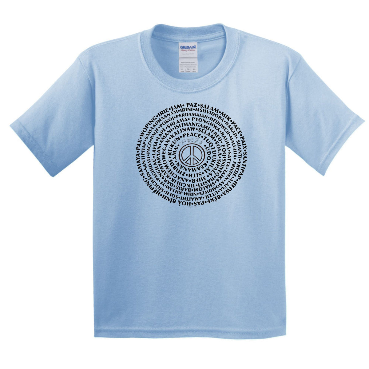 CAN YOU SAY PEACE - Youth Heavy Cotton Short Sleeve T-shirt - CAN YOU SAY PEACE LLC