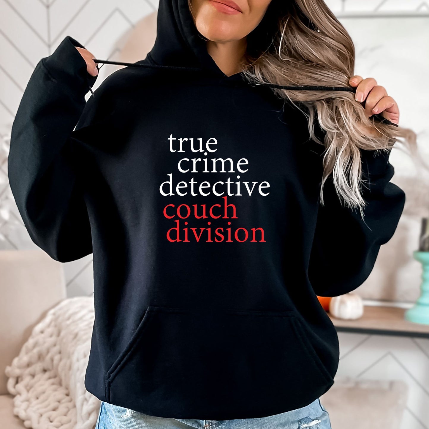 True Crime Detective - Couch Division 🤣 - Gildan Heavy Blend Unisex Hoodie