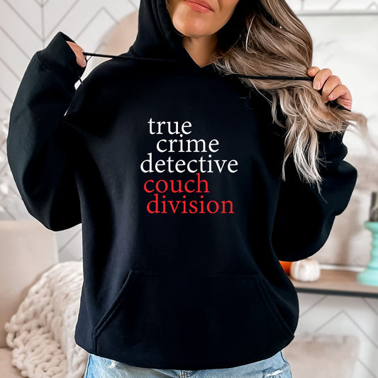 True Crime Detective - Couch Division 🤣 - Gildan Heavy Blend Unisex Hoodie