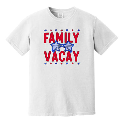 Family Vacay Patriotic Tees - Available in Adult, Youth, Toddler & Infant sizes