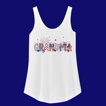 Fireworks 4th of July Women's Tank Top - Grandma, Gigi or Mama