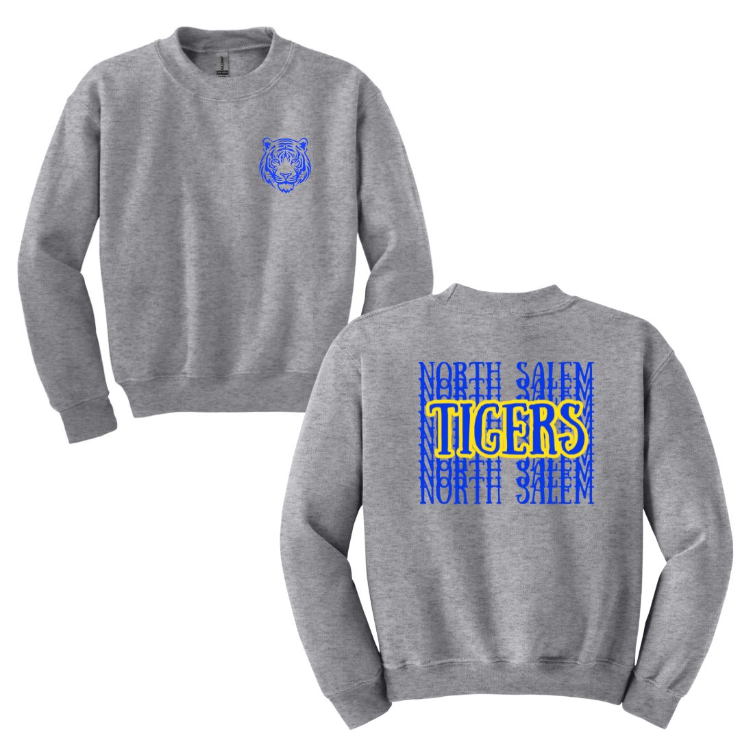 North Salem Tigers Sweatshirts - Artwork on front and back