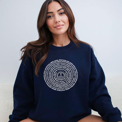 Can You Say PEACE - Gildan Crewneck - artwork designed by Cynthia NeJame