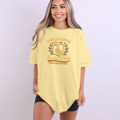 Porch Goose Social Club - Comfort Colors ® Heavyweight Ring Spun T-shirt
