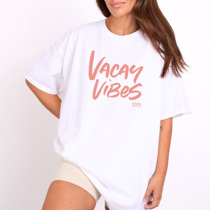 Vacay Vibes Matching Tees for the whole family! -  Customize with your trip location or date!