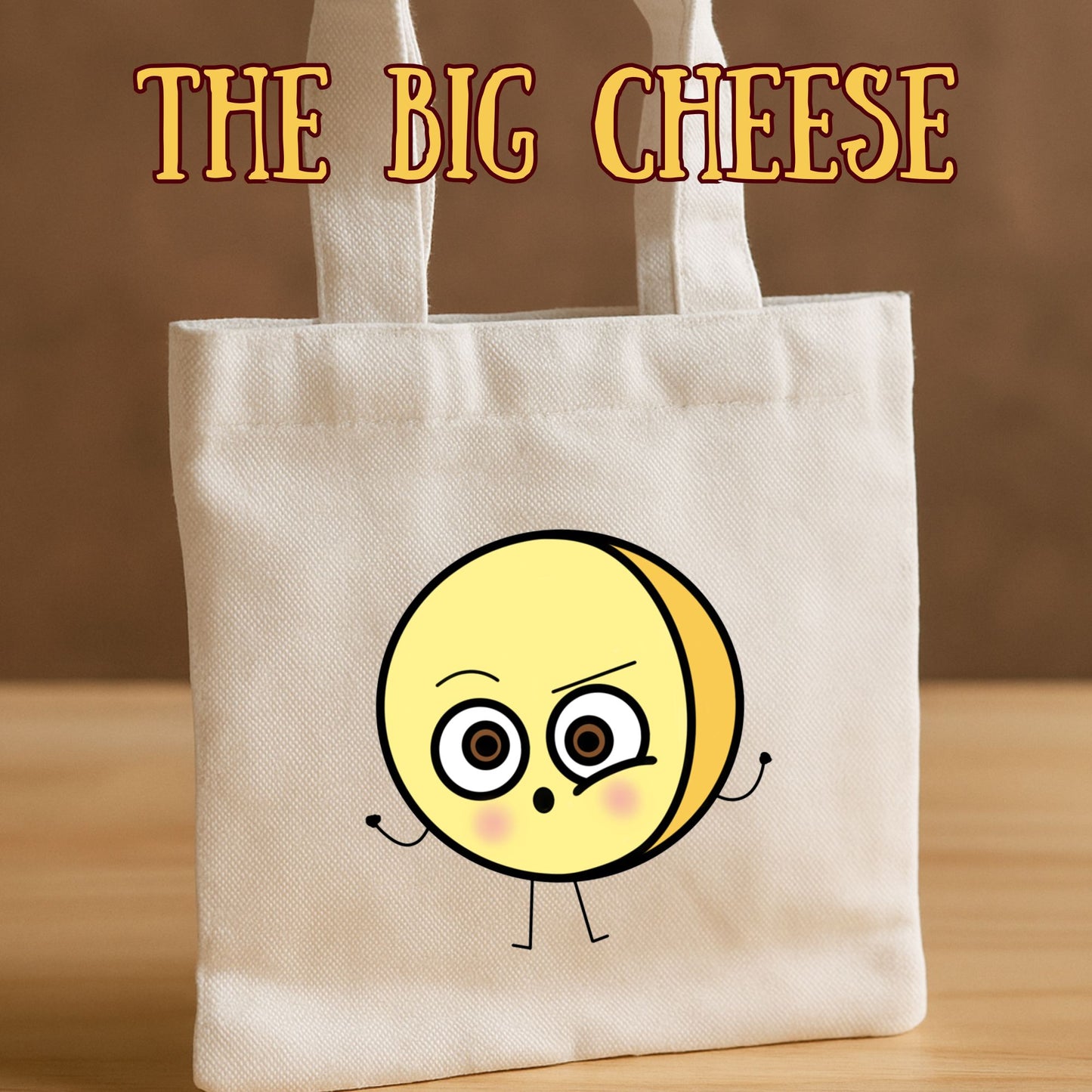 The Bad Seed Inspired Mini Tote Bags – 8" x 8.75" White Canvas - Choose your favorite character!