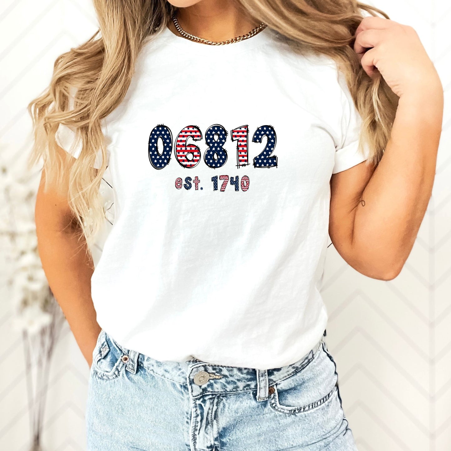 Town Zip Code – Patriotic Graphic T-Shirts & Sweatshirts