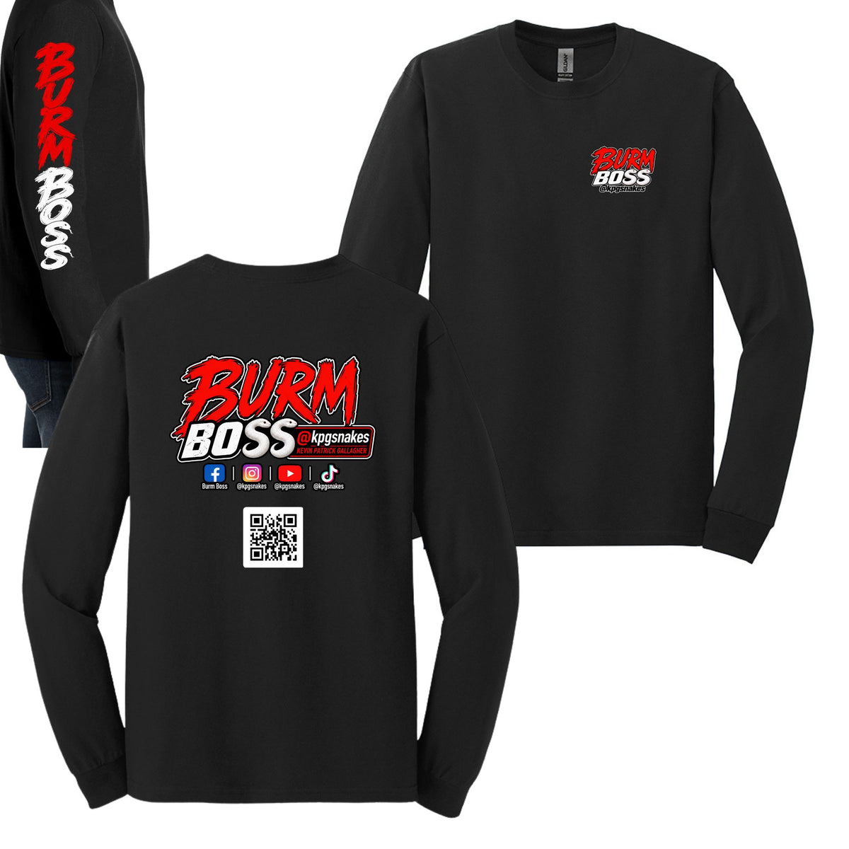 Burm Boss - NEW DESIGN | Gildan® Heavy Cotton™ 100% Cotton Long Sleeve T-Shirt