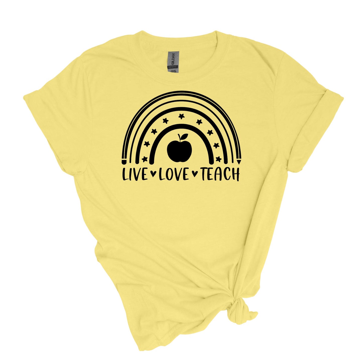 Vive 🌷 Amor ❣️ Enseña 👩‍🏫 - Camiseta suave unisex para adultos 