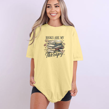 Books are my Therapy - Comfort Colors ® Heavyweight Ring Spun T-shirt