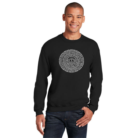 Can You Say PEACE - Gildan Crewneck - artwork designed by Cynthia NeJame
