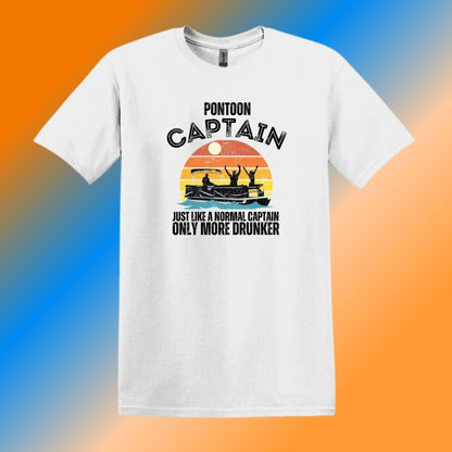 Capitán de pontón = Como un capitán normal, pero más borracho - Camiseta o tanque de barco de pontón divertido - Disponible en hombres o mujeres