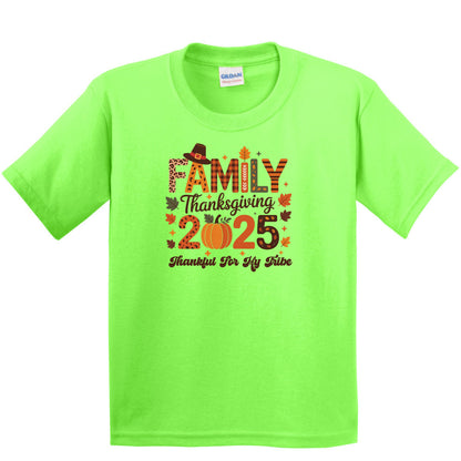 Family Thanksgiving Shirts - Thankful for my tribe - YOUTH & TODDLER SIZES