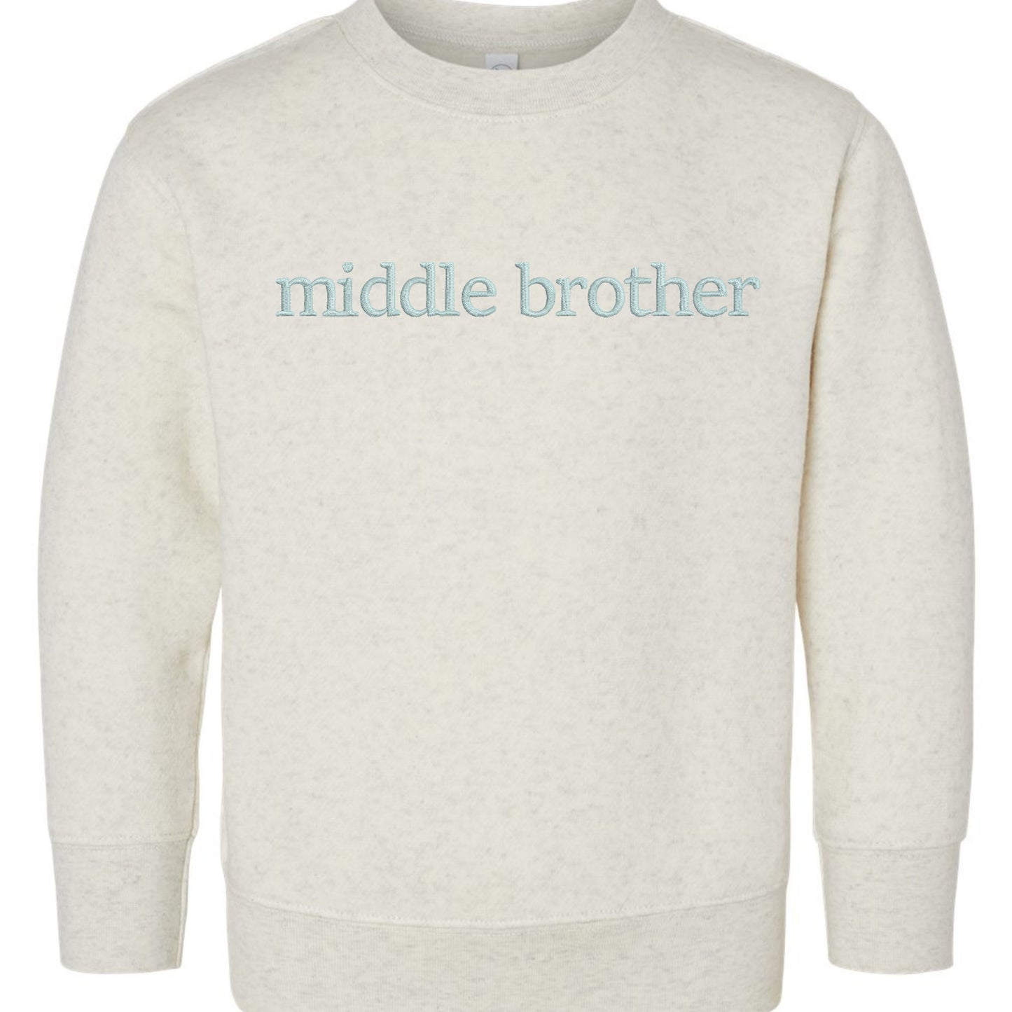 Faux Embroidery Big/Little Brother/Sister Matching Tops