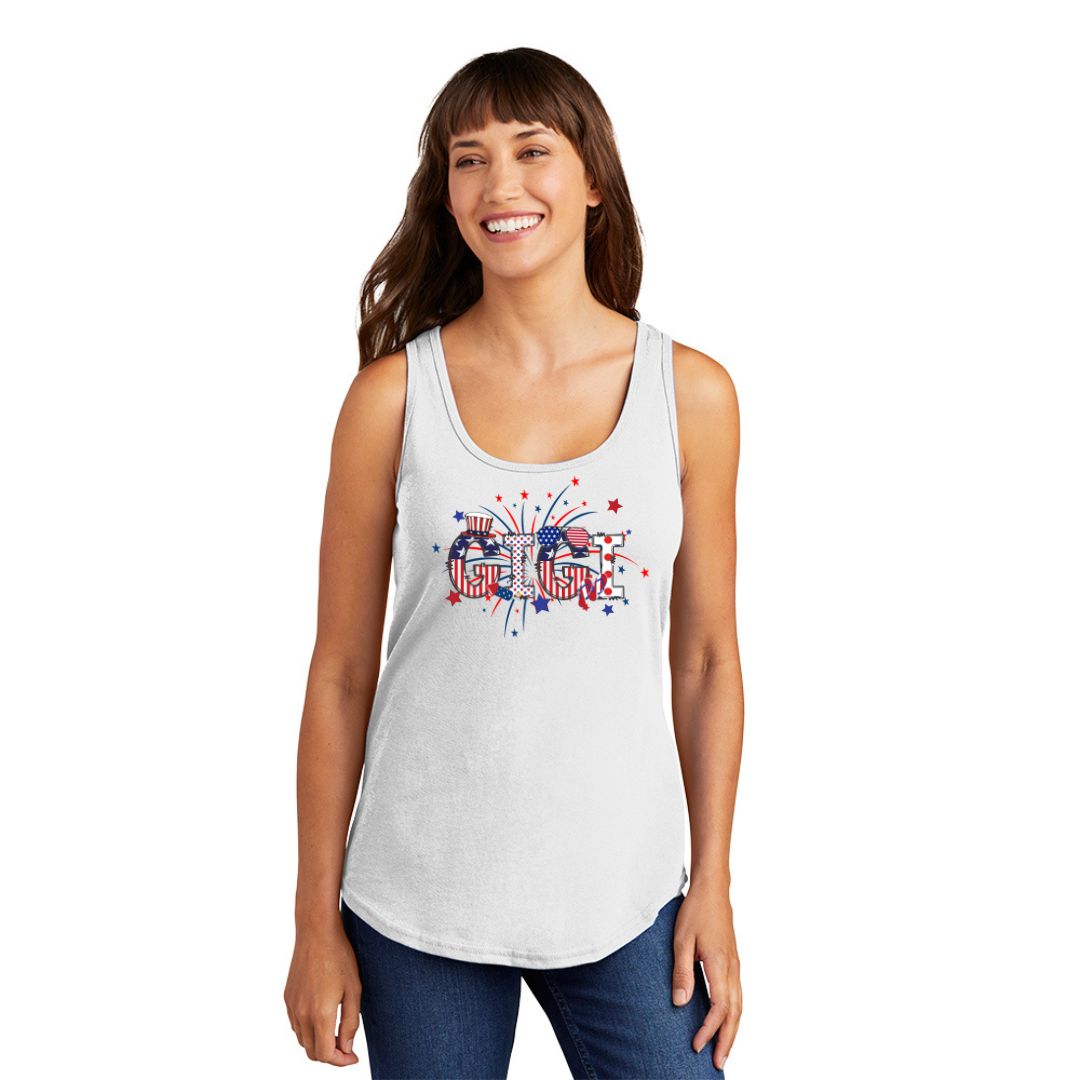 Fireworks 4th of July Women's Tank Top - Grandma, Gigi or Mama