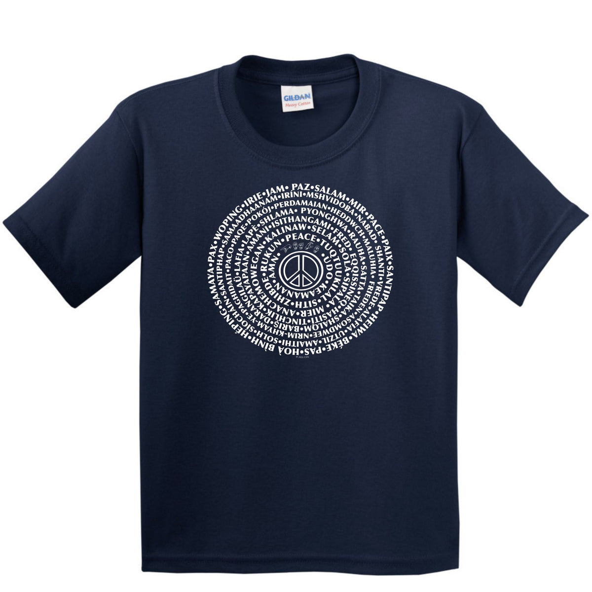 CAN YOU SAY PEACE - Youth Heavy Cotton Short Sleeve T-shirt - CAN YOU SAY PEACE LLC