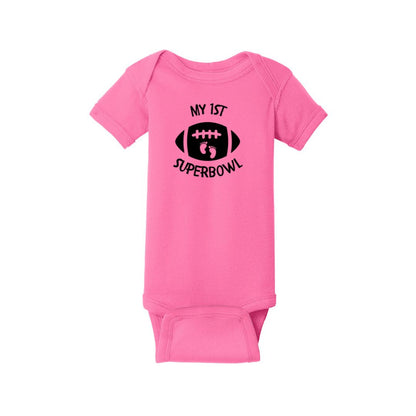 My 1st Superbowl!  Infant one-piece Tee