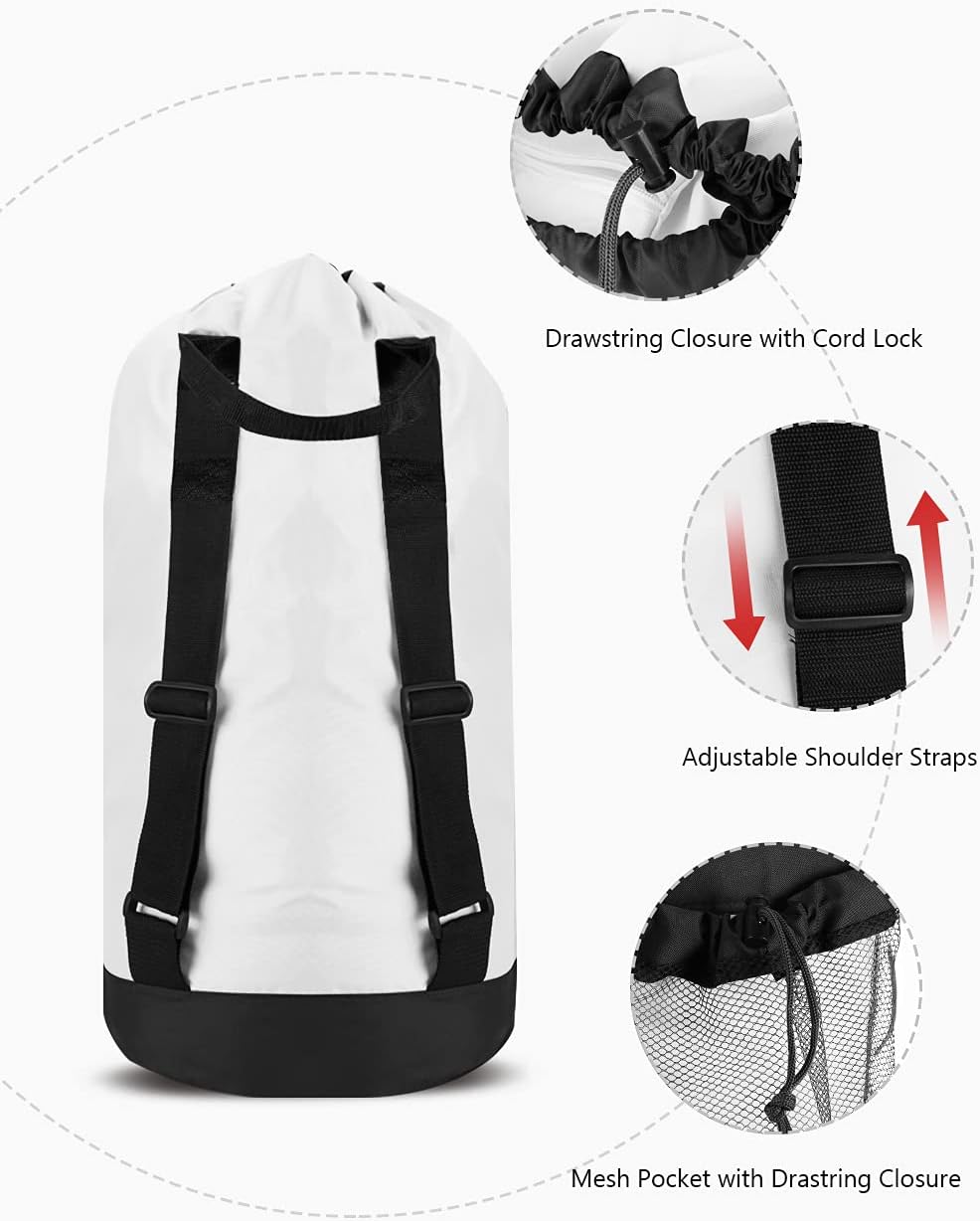 Personalized Laundry Backpack – Durable, Hands-Free & Built for Big Loads