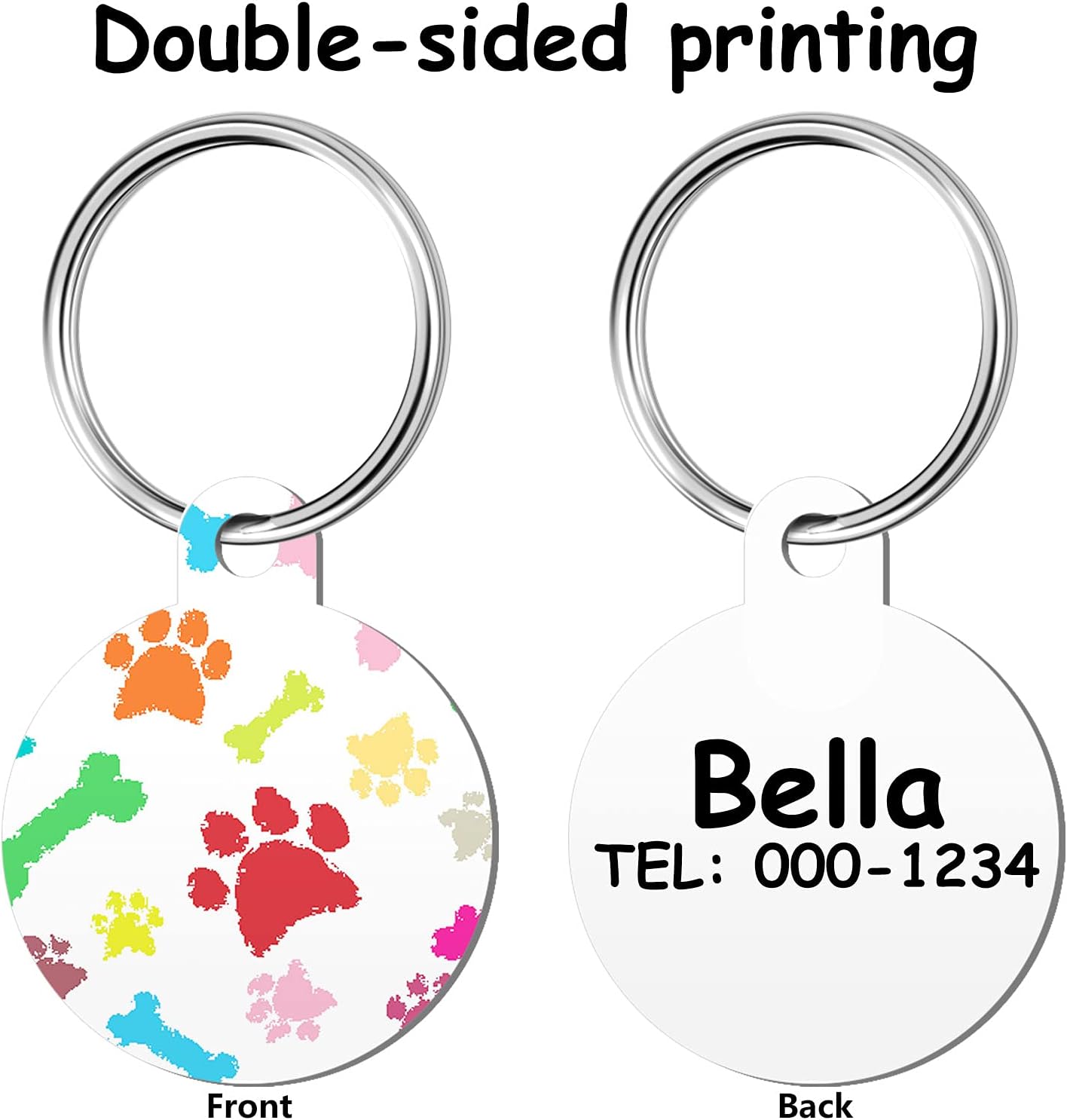 Pet Tags - Customize with a photo on one side & contact info on the ot –  Kreations By Kelly-Anne LLC