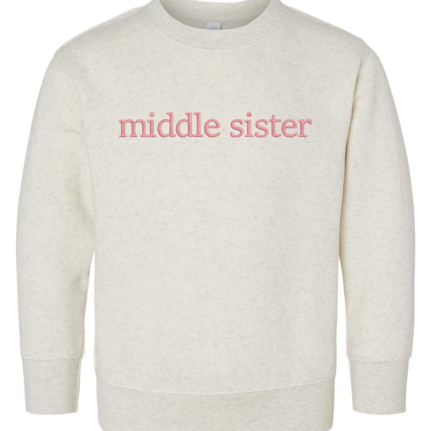 Faux Embroidery Big/Little Brother/Sister Matching Tops