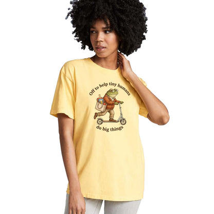 Off to Help Tiny Humans Do Big Things - Comfort Colors ® Heavyweight Ring Spun T-shirt