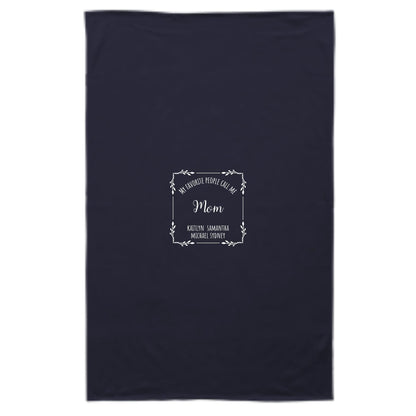 Pro-Weave® Sweatshirt Blanket - My Favorite People Call Me Mom/Grandma - Personalized with names