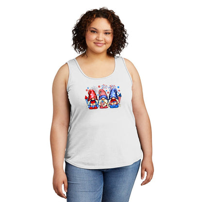 Cute & Festive Gnome 4th of July Women's Tank Top