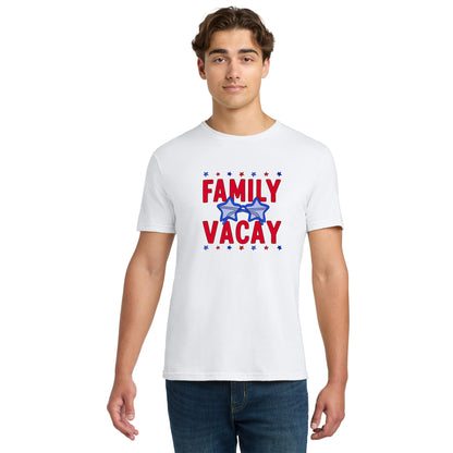 Family Vacay Patriotic Tees - Available in Adult, Youth, Toddler & Infant sizes