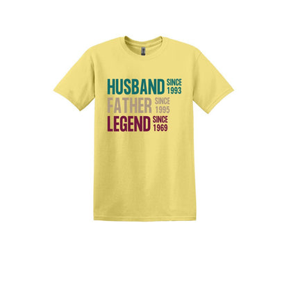 Marido, Padre, Leyenda - Camiseta suave unisex para adultos 