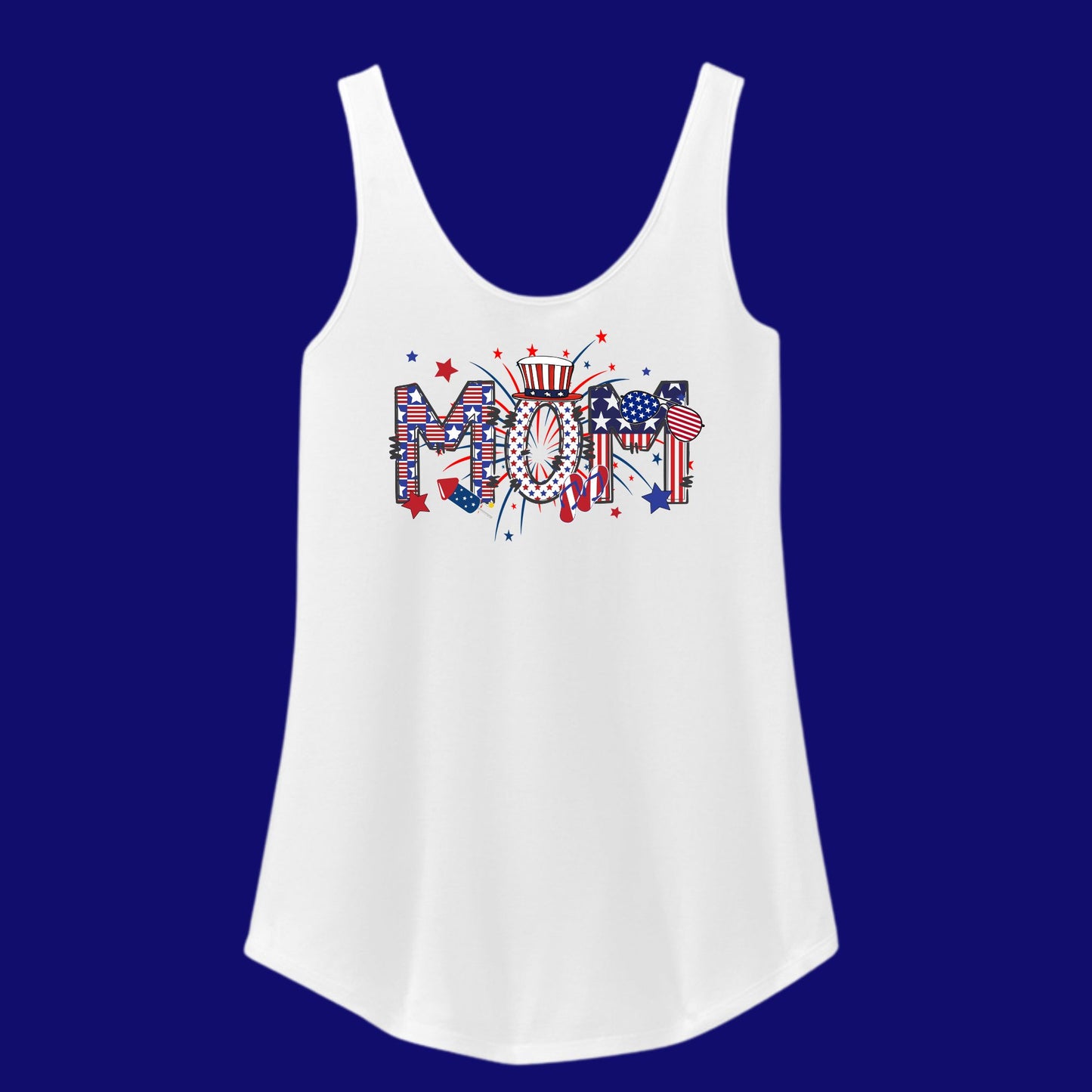 Fireworks 4th of July Women's Tank Top - Grandma, Gigi or Mama