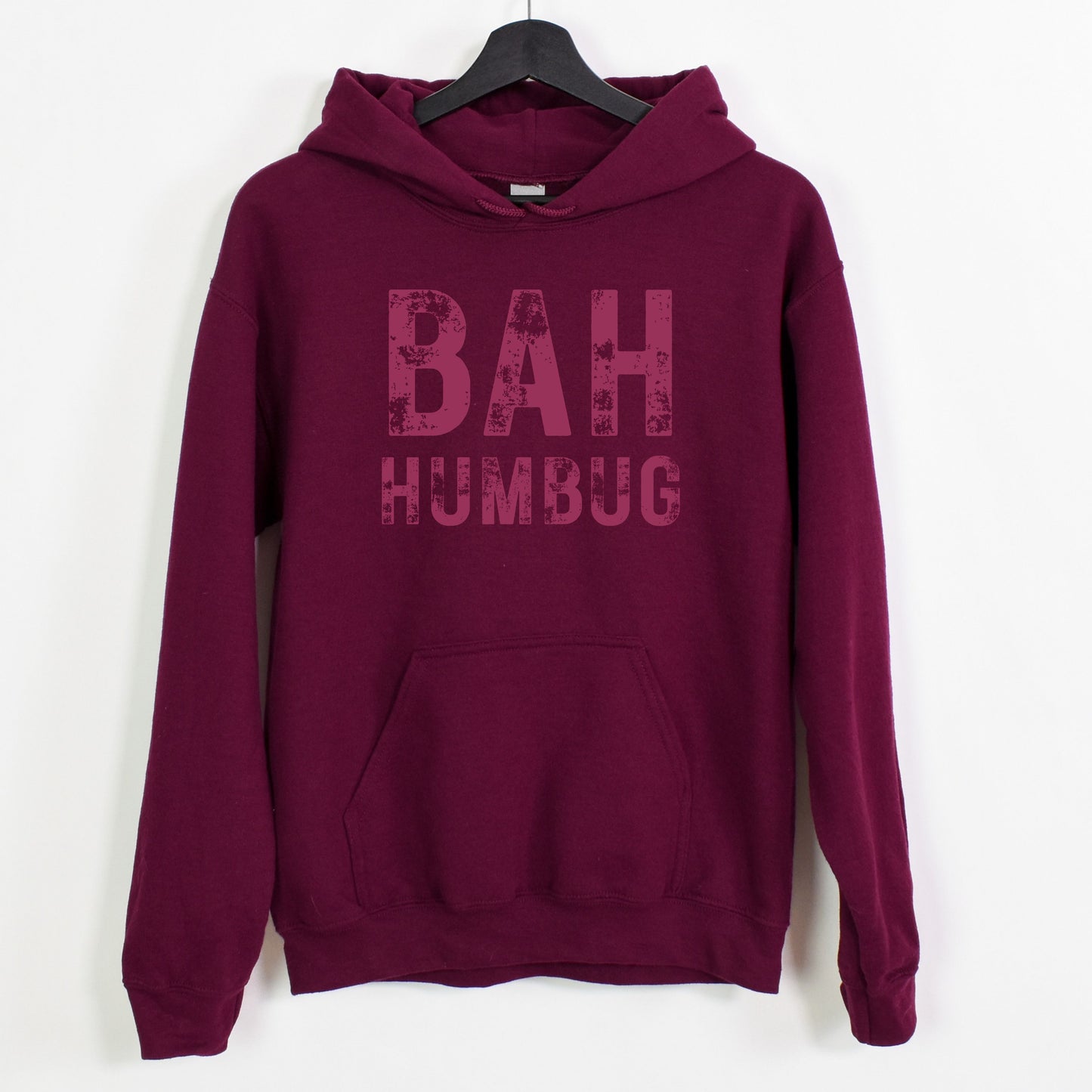 BAH HUMBUG Distressed Top - Available in short sleeve, long sleeve, crewneck or hoodie