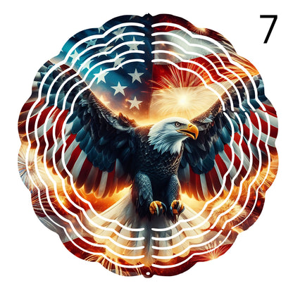 Patriotic 8" Wind Spinner