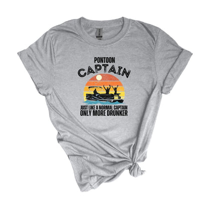 Capitán de pontón = Como un capitán normal, pero más borracho - Camiseta o tanque de barco de pontón divertido - Disponible en hombres o mujeres
