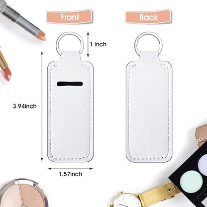 Neoprene Lip Balm or Lipstick Holder Keychain - Customize with your own image and/or text!