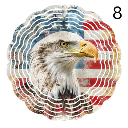 Patriotic 8" Wind Spinner