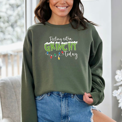 Feeling Extra Grinchy Today - Crewneck Sweatshirt