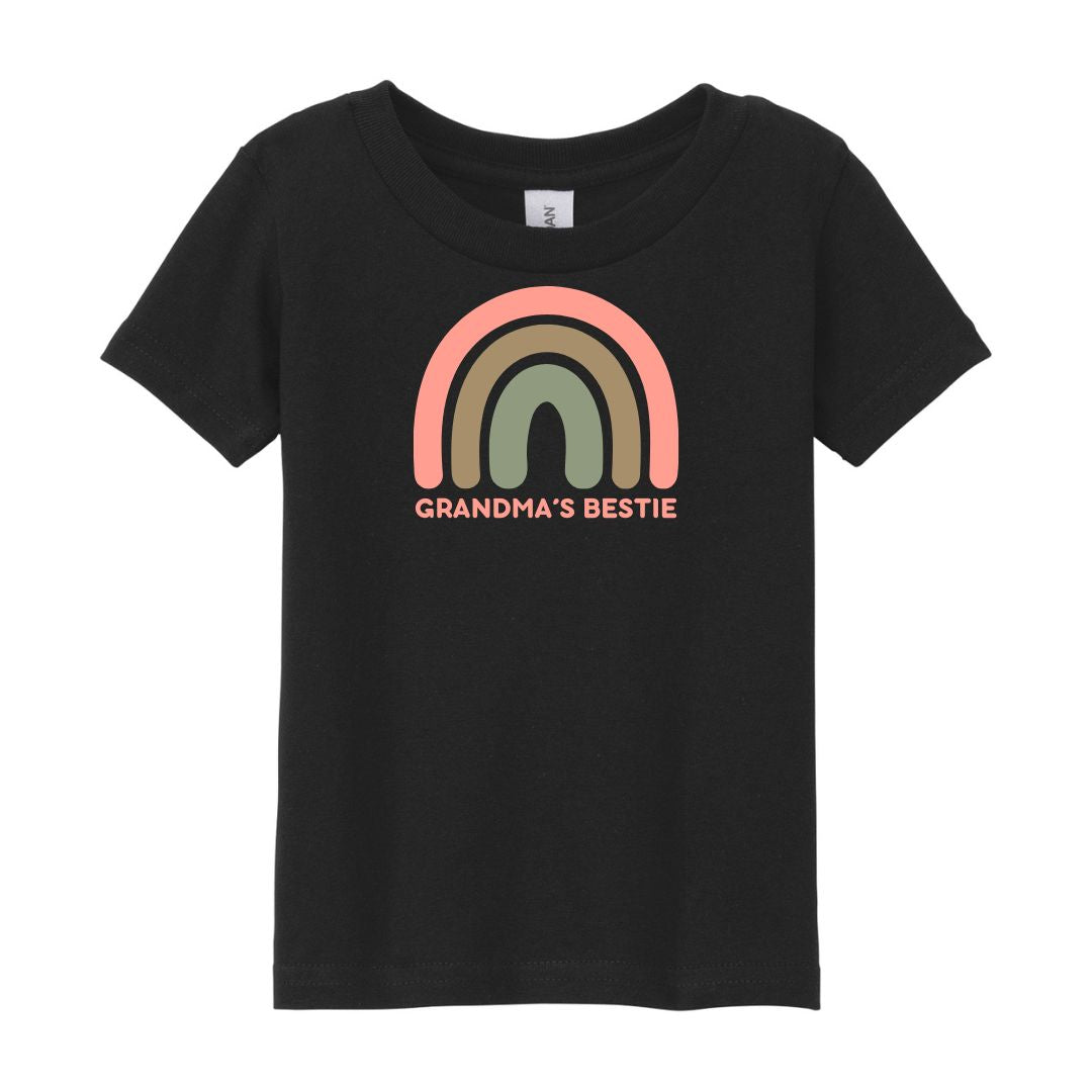 Grandma & Grandma's Bestie - Matching Boho Rainbow Tees