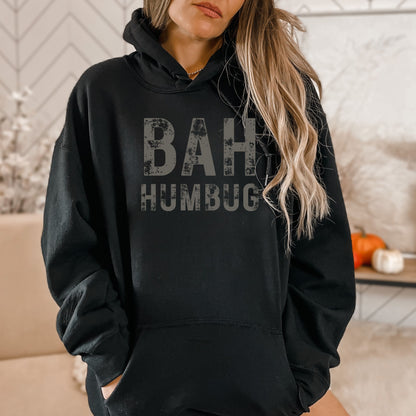 BAH HUMBUG Distressed Top - Available in short sleeve, long sleeve, crewneck or hoodie