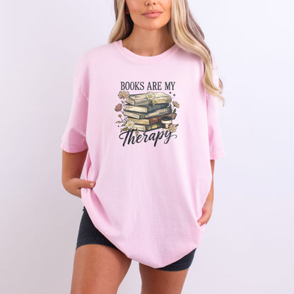 Books are my Therapy - Comfort Colors ® Heavyweight Ring Spun T-shirt