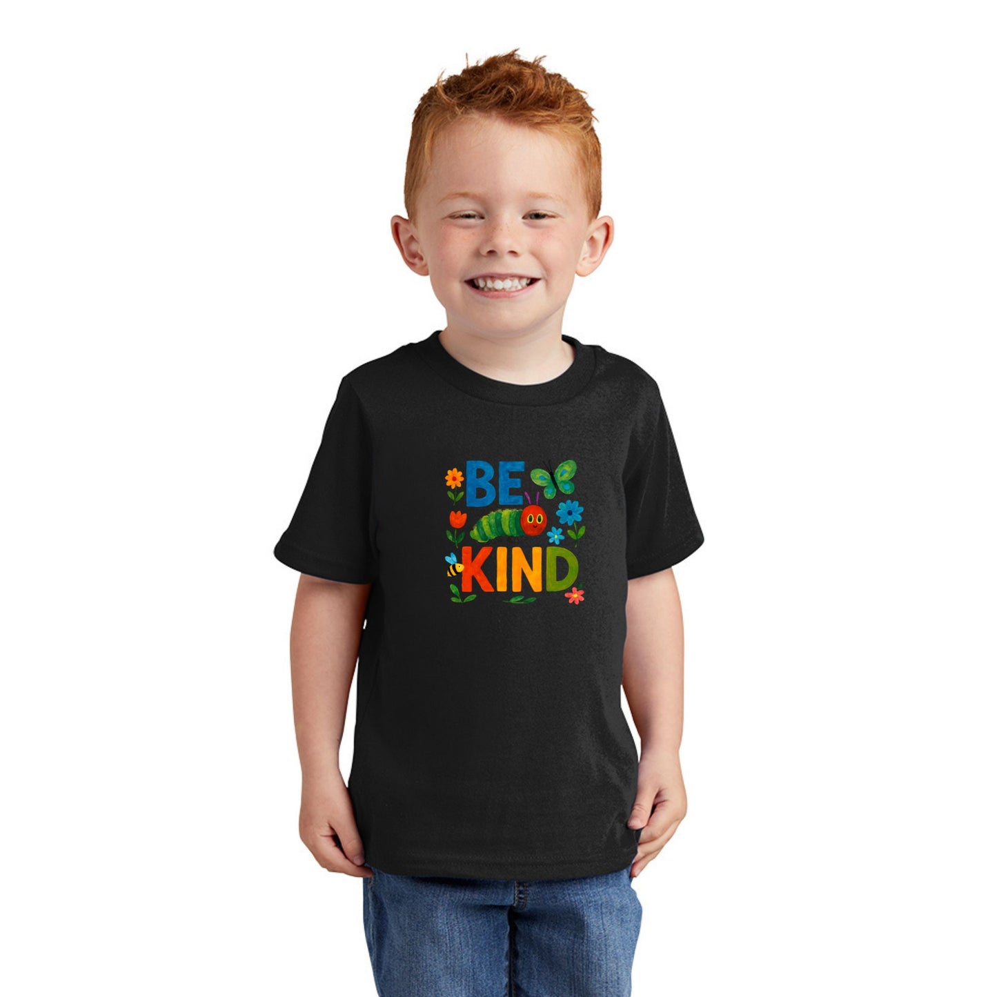 Be Kind - Colorful Caterpillar Toddler T-shirt