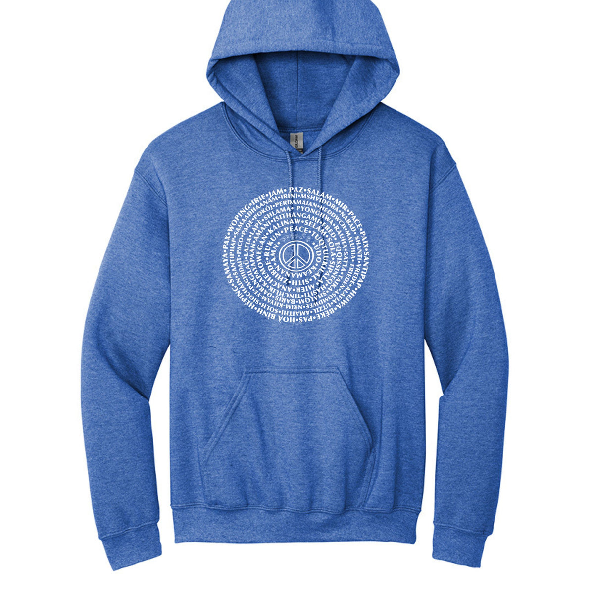 Can you say PEACE - Gildan Heavy Blend Hoodie - artwork designed by Cynthia NeJame